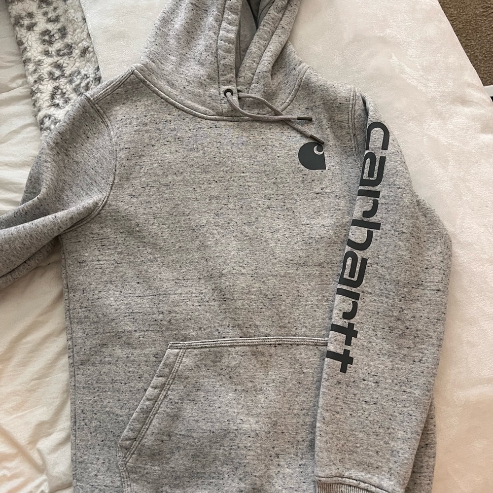 Carhartt Gray Hoodie with Logo